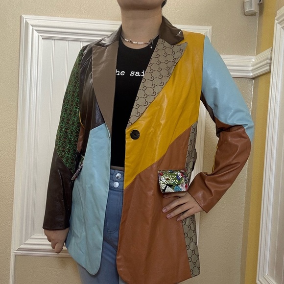 New! Colorful Patchwork Women's Jacket - Picture 5 of 11